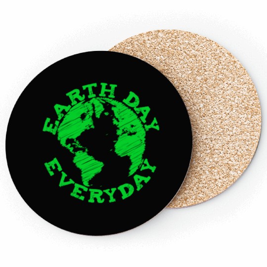 Earth Day Everyday Artitistic Design Save The Plan Coasters