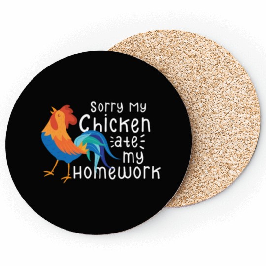 Chicken Farmer Gift Funny Chickens Country Farm Coasters