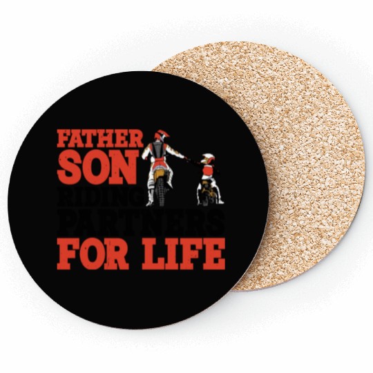 Father Son, Riding Partners For Life 3 Coasters
