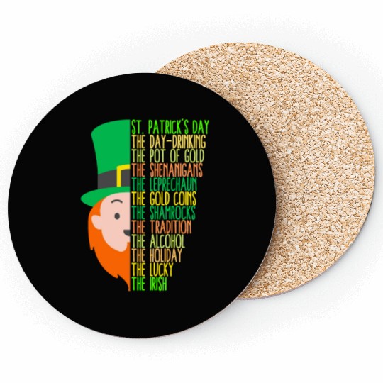 St Patrick's Day Drinking Shenanigans Irish Coasters