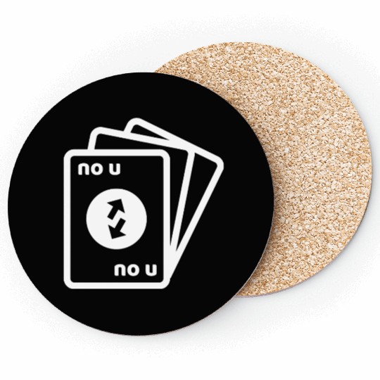 No U Meme Card Coasters