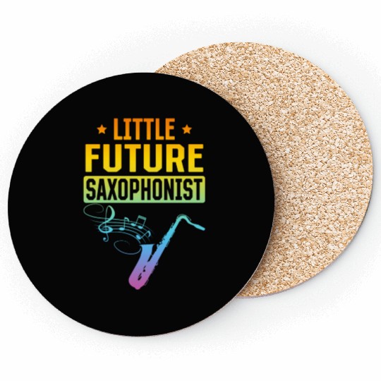 Little Future Saxophonist - Newborn Saxophone Musi Coasters