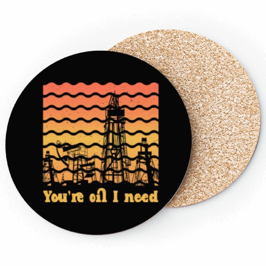 oilfield worker gift - funny oilfield worker Coasters