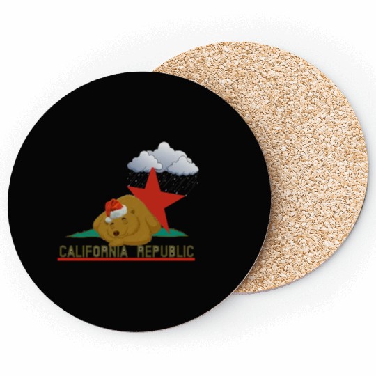 California bear in winter Coasters
