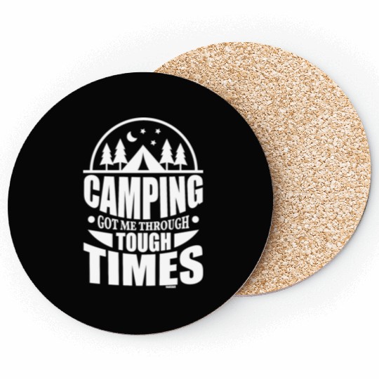 Forest Natur Camping Vacation Gift idea Coasters