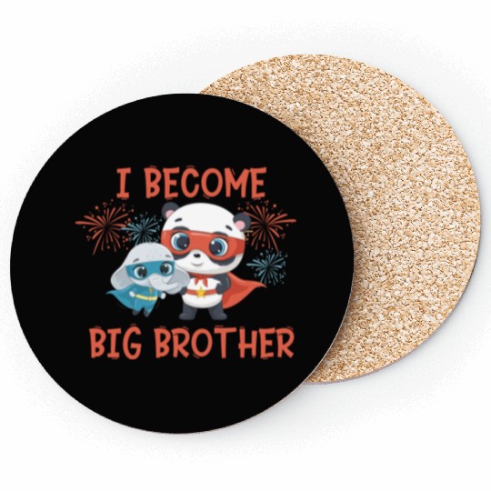 Big brother super hero panda elephant 2023 Coasters