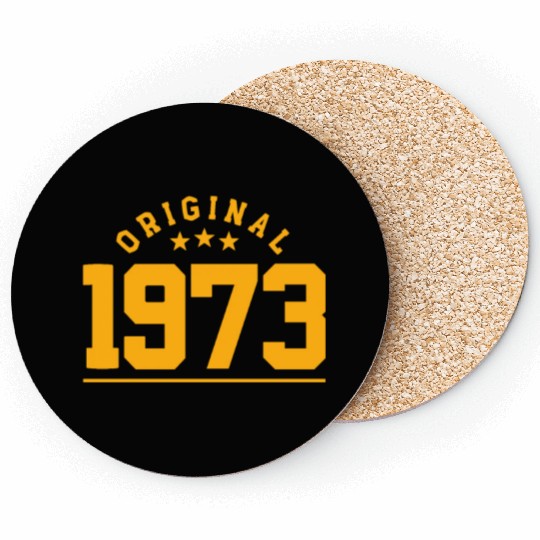 50 Years Vintage 1973 Retro 50th Birthday Coasters