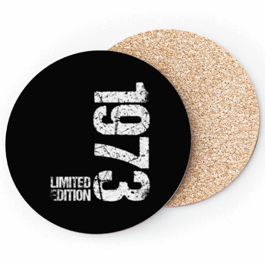 50 Years Vintage 1973 Retro 50th Birthday Coasters