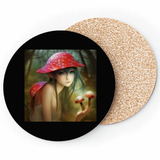 Fungi Fairy Coasters