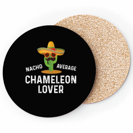 Nacho Average Chameleon Lover Coasters