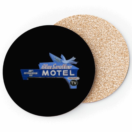 Blue Swallow Motel Route 66 Neon Tucumcari NM Coasters
