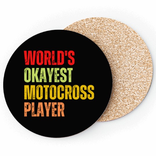 World's Okayest Pickleball Player Funny Sport Coasters