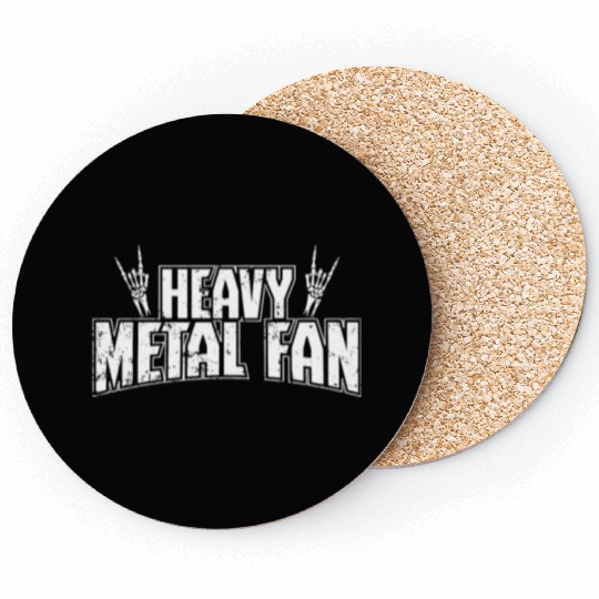Heavy Metal Fan Music Band Genre Coasters