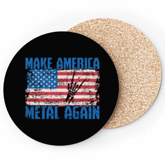 Make America Metal again Heavy Metal Music Coasters