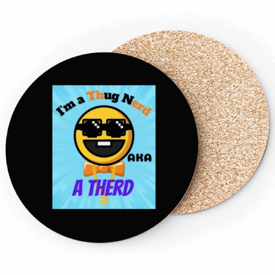 Thug Nerd aka Therd funny meme Coasters