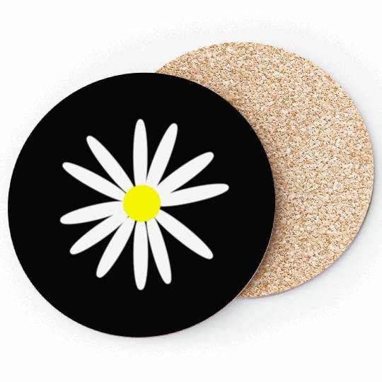 White Daisy Coasters