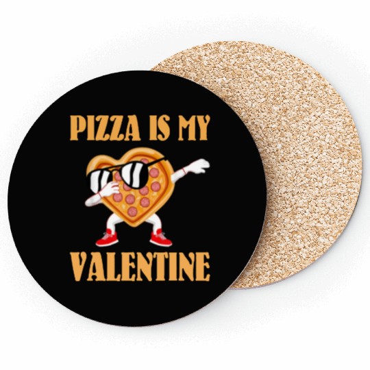 Funny Valentines Day Gifts Boys Kids Pizza Is My V Coasters