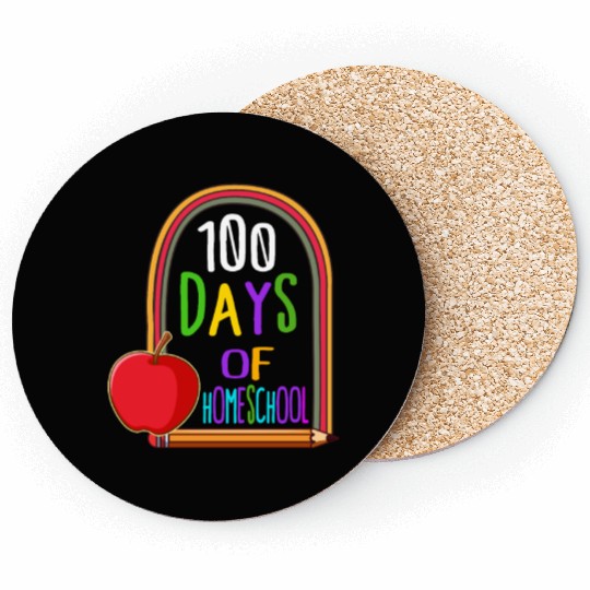 School Coasters, 100 Days Of Homeschool Coasters,