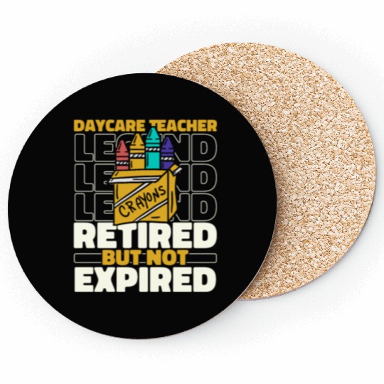 Daycare Teacher Retired Coasters
