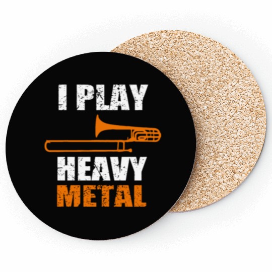 I Play Heavy Metal Coasters
