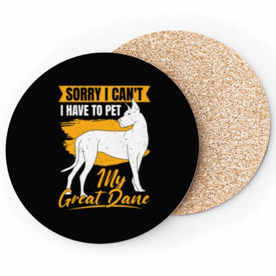 Great Dane German Mastiff Dog Lover Gift Coasters