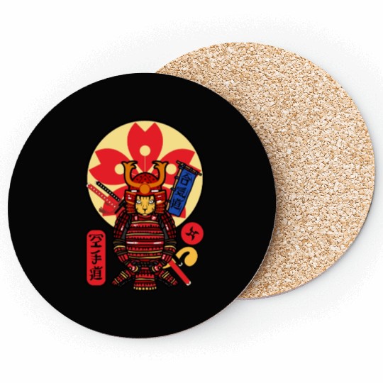 Samurai Cat Coasters