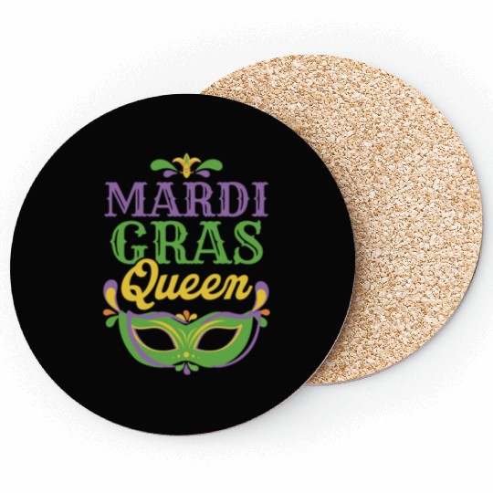 Mardi Gras - Queen Coasters