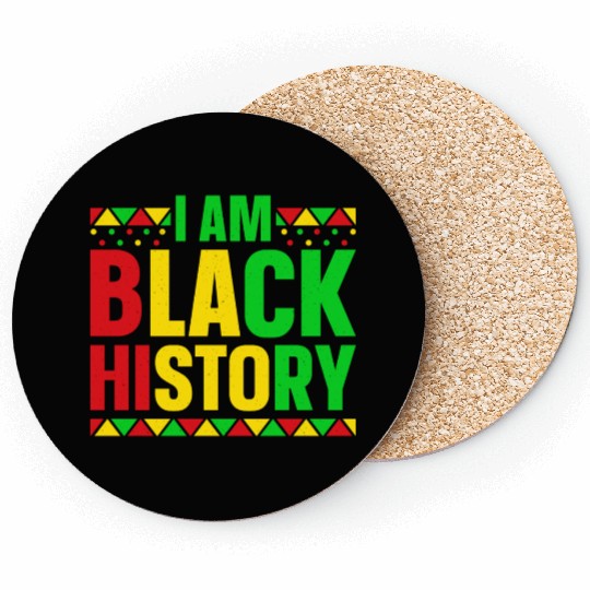 I Am black History Coasters