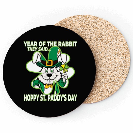 Year of the Rabbit - St. Paddy's Day Coasters