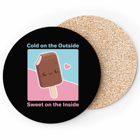 Cold on the Outside Sweet on the Inside Ice cream Coasters