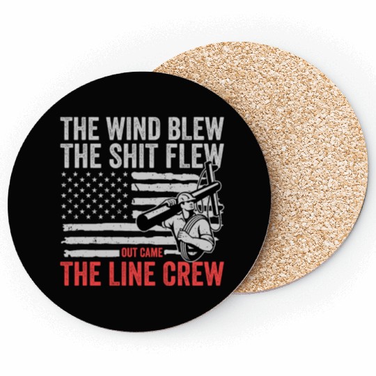 Funny Electrical Lineman Saying Thank A Lineman Coasters