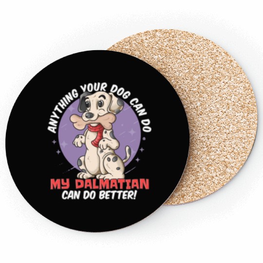 dalmatian, french, bulldog, dog, cute, furry, Coasters