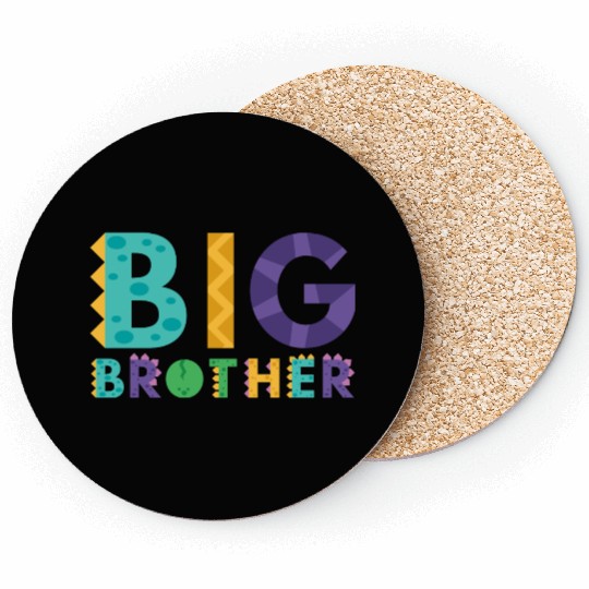 Big Brother Boy Dino Lover Coasters