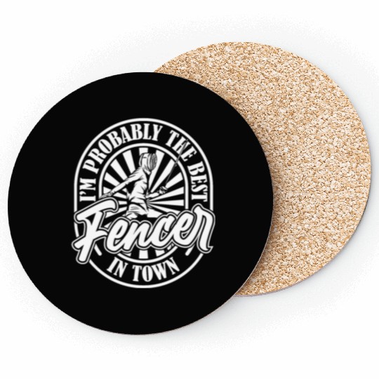 Fencing Fencer Coasters