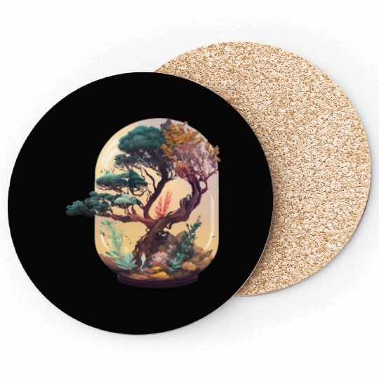 Bonsai Tree Terrarium Coasters