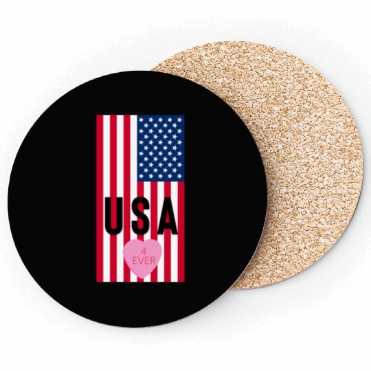 USA Stars and Stripes Coasters