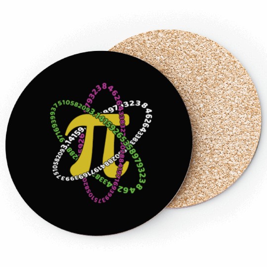 Pi Orbit Math Holiday Mathematics Pi Day Coasters