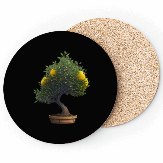 Lemon Bonsai Tree Coasters