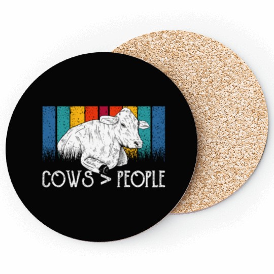 Cows > People Lover Farm Animals Cow Coasters