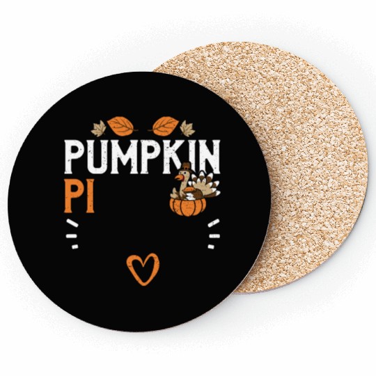Pumpkin Pi - Thanksgiving Coasters