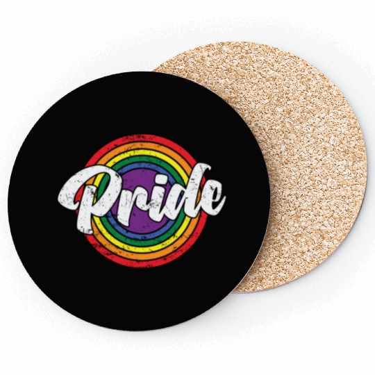 Pride LGBT Rainbow Colors Coasters