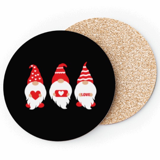 Valentines Gnomes Are My Valentine1918 Coasters