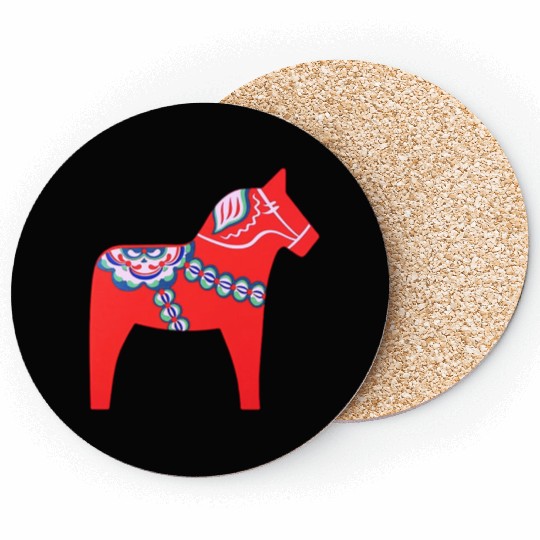 Dalarna horse Coasters