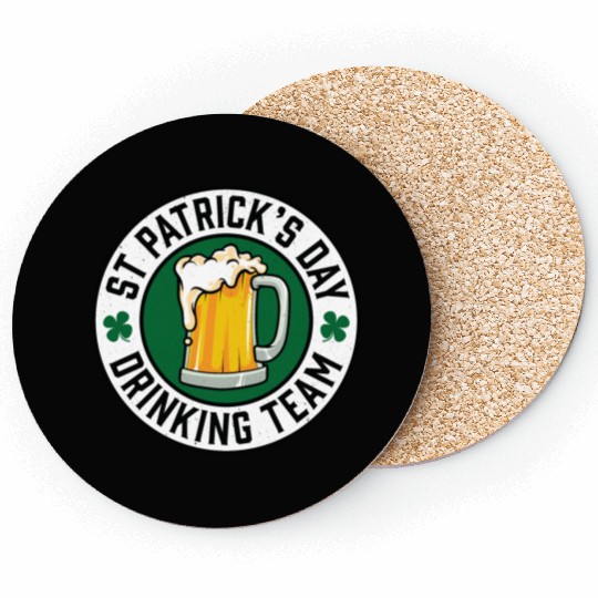 St Patricks Day Drinking Team Beer Coasters