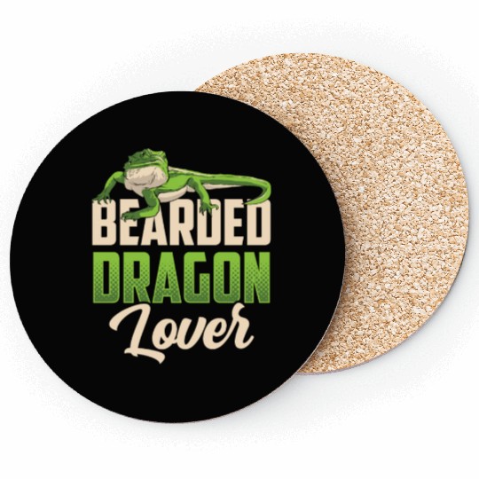 Bearded Dragon Lover Pet Animal Reptile Coasters
