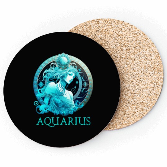 Embrace Your Aquarius Identity: Aquarius Pride Zod Coasters