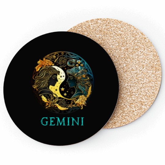 Embrace Your Gemini Identity: Gemini Pride Zodiac Coasters