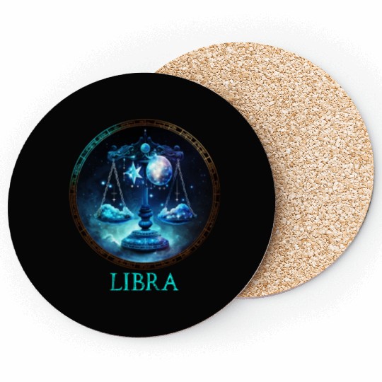 Embrace Your Libra Identity: Libra Pride Zodiac Coasters