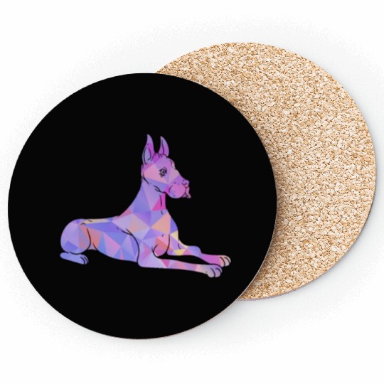 Colorful Great Dane Coasters