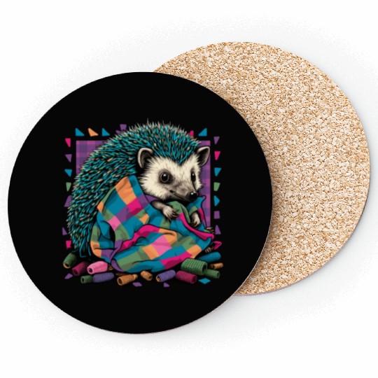 Patchhog - Sweet Hedgehog Coasters